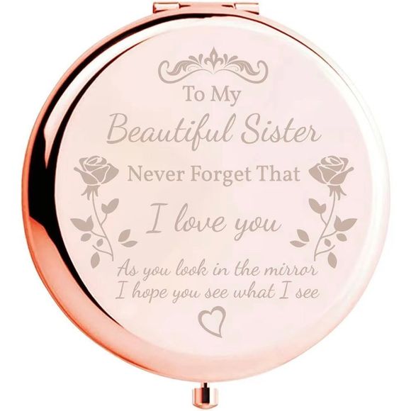 Beautiful engraved compact for your Sister​​​ - Picture 2 of 5